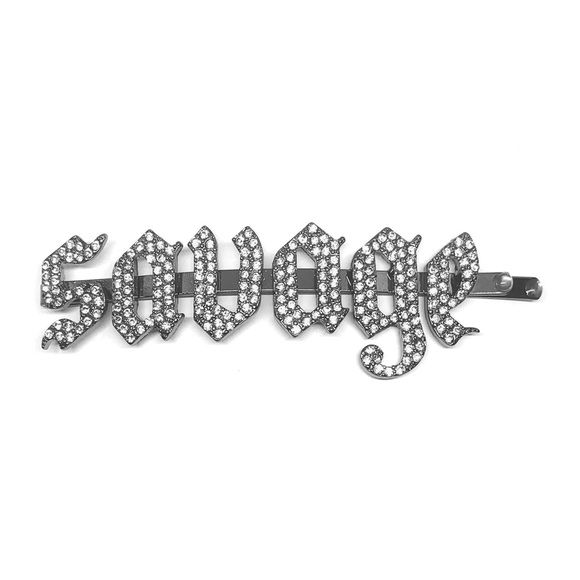 Ariana Grande 7 Rings SAVAGE Crystal Bobby Pin - Picture 3 of 4